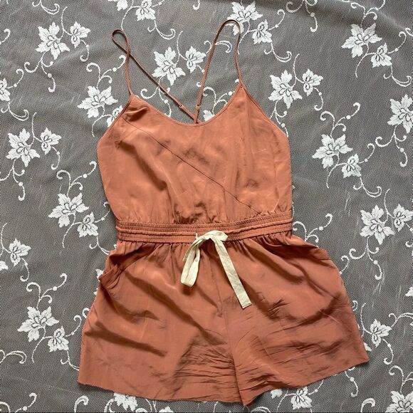 Aritzia Wilfred 100% Silk Peri Romper Size Small - Picture 3 of 11